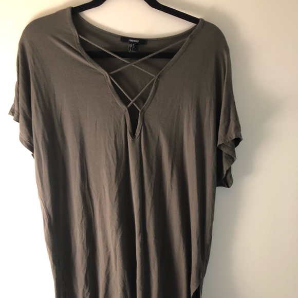 Forever 21 Tops - forever 21 lace up top